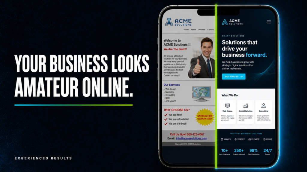Your Business Looks Amateur Online